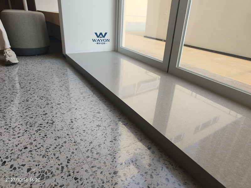نافذة من حجر الكوارتز من Shenzhen A Park (WG460 Donau Grey)