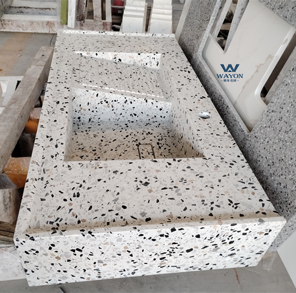 حوض غسيل WT240 Diamond Ice Terrazzo