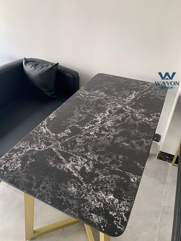 سطح طاولة كوارتز (WG459 Icecrack Black)