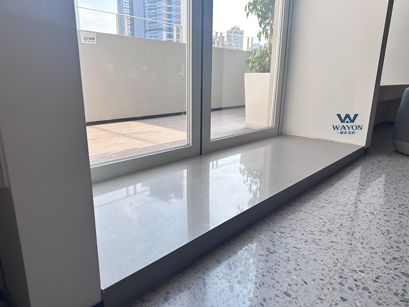 نافذة من حجر الكوارتز من Shenzhen A Park (WG460 Donau Grey)