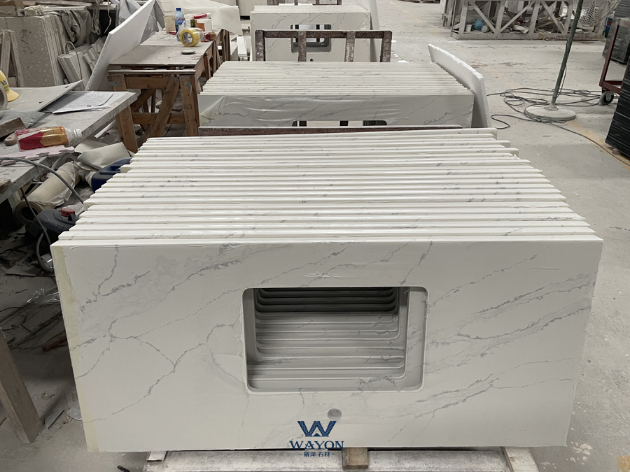 سطح طاولة الزينة من الكوارتز (WG515 Northridge)
